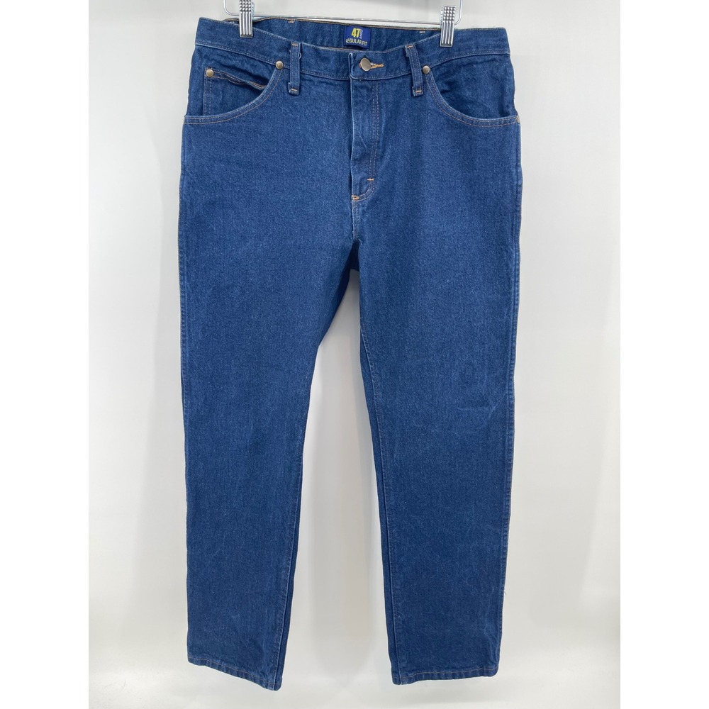 Wrangler 47MWZ Premium Performance Cowboy Cut Regular Fit Jeans Mens 35x32 Blue